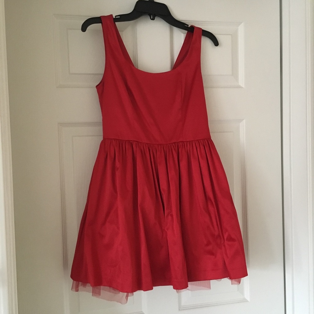 Red cocktail dress